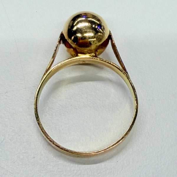 Bague en or jaune 18 K - Taille 56