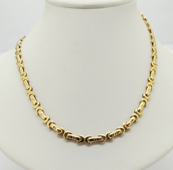 Collier Ras du Cou en Or Jaune 18k