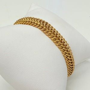 Bracelet Maille Américaine en Or Jaune 18k