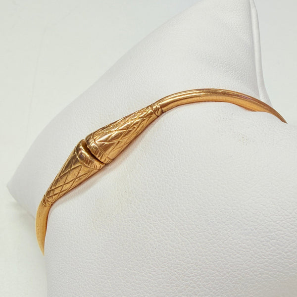 Bracelet Jonc Ouvert en Or Jaune 18k