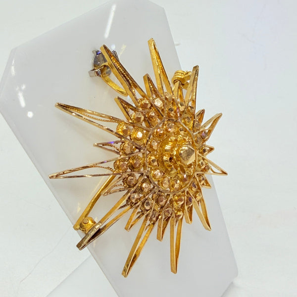 Pendentif Broche en Or Jaune 18K