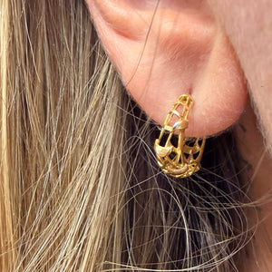 Créoles Demi-Créoles Or Jaune 18 K