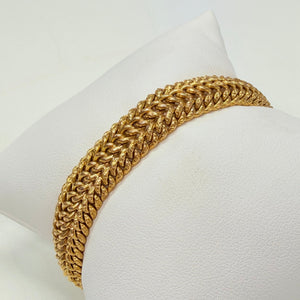 Bracelet Maille Américaine en Or Jaune 18k