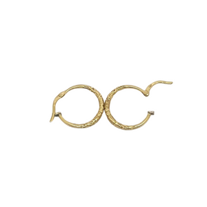 Boucles d'Oreilles Créoles Or Jaune 18 Carats