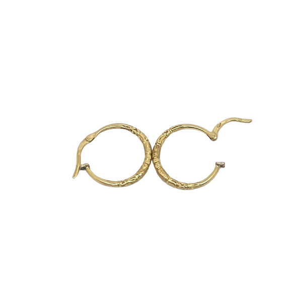Boucles d'Oreilles Créoles Or Jaune 18 Carats