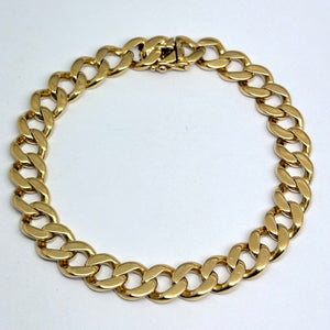 Bracelet Gourmette Or Jaune 18 Carats