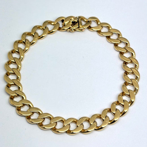 Bracelet Gourmette Or Jaune 18 Carats
