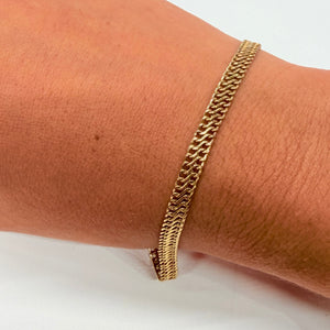 Bracelet Maille Fantaisie en Or Jaune 18k