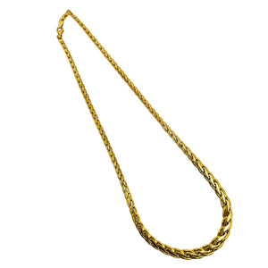 Collier Ras du Cou Tressé en Or Jaune 18 Carats