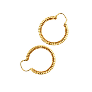 Créoles en Or Jaune 18k
