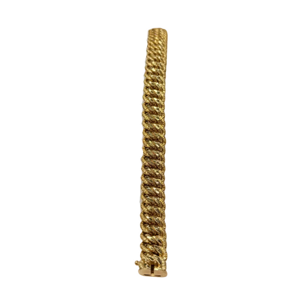 Bracelet Maille Américaine en Or Jaune 18k
