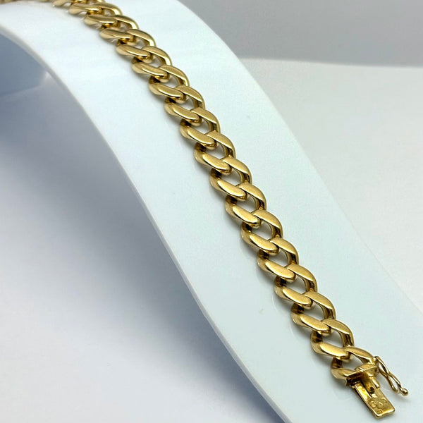 Bracelet Gourmette Or Jaune 18 Carats