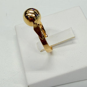 Bague Boule en Or Jaune 18 K - Taille 56
