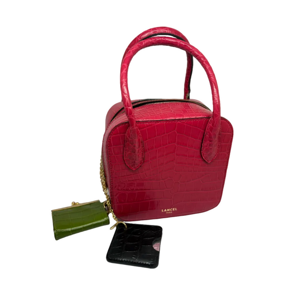 Sac à Main Lancel Alice Rose Croco avec Bandoulière