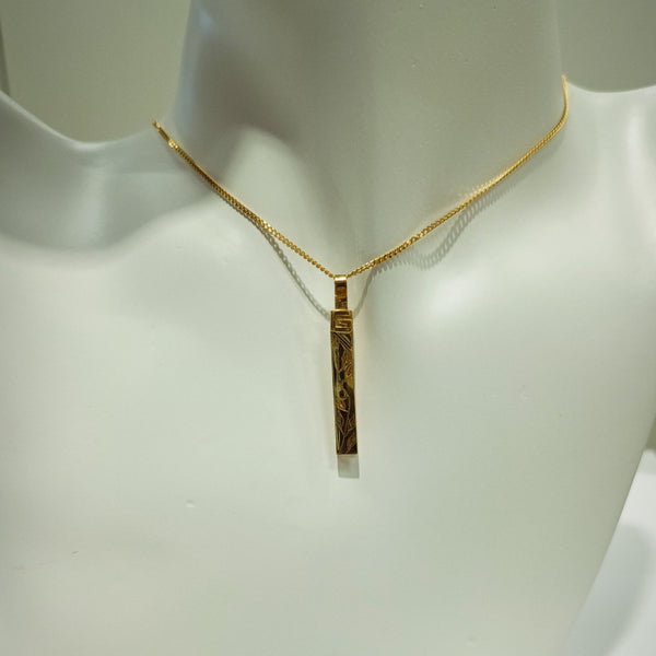 Pendentif Artisanale en Or Jaune 18k
