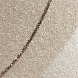 Collier en Or Blanc 18 K Maille Marine