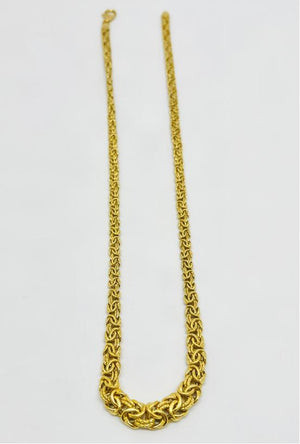Collier Princesse Maille Royale en Or Jaune 18 Carats