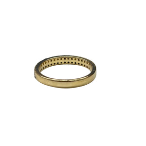 Alliance en Or Jaune avec Diamants & Saphirs 18K Taille 54