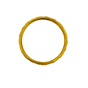 Bracelet Jonc Plein en Or Jaune 22K