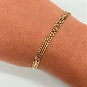 Bracelet Maille Fantaisie en Or Jaune 18k
