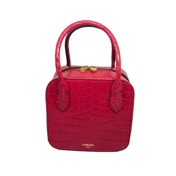 Sac à Main Lancel Alice Rose Croco avec Bandoulière