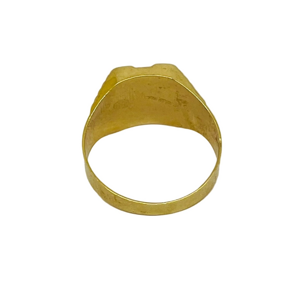 Bague Chevalière en Or Jaune, Or Rose et Or Blanc 18 Carats - Taille 64