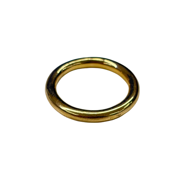 Bague Jonc Or Jaune avec Tête d'Aigle 18K Taille 51