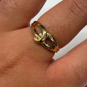 Bague Nœud en Or Jaune 18K - Taille 51