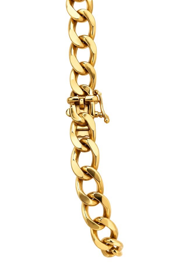 Bracelet Gourmette en Or Jaune 18 Carats