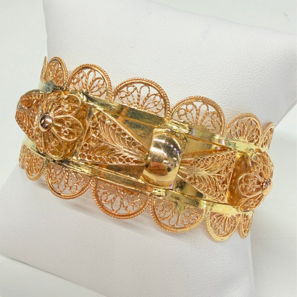 Bracelet Manchette en Or Jaune 18k