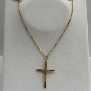 Pendentif Croix en Or Jaune 18 Carats
