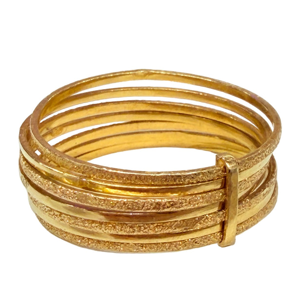 Bague Semainier en Or Jaune 18K - Taille 62
