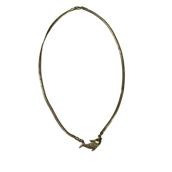 Collier Princesse en Or Jaune avec Oxyde de Zirconium 18K