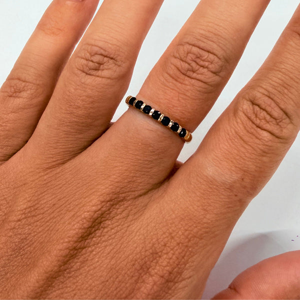 Bague en Onyx en Or Jaune 18k - Taille 56