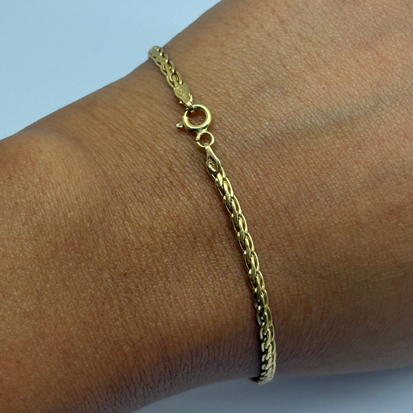 Bracelet Maillon en Or Jaune 18k