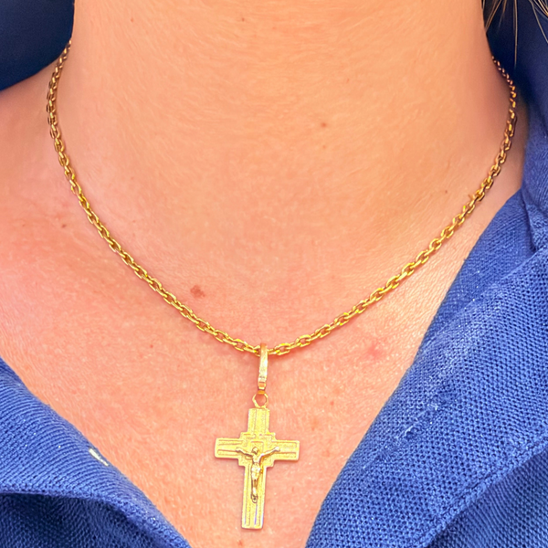 Pendentif Croix Or Jaune 18K