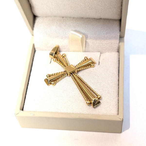 Pendentif Croix Or Jaune 18 Carats