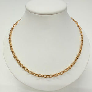 Collier Noeud Papillon en Or Jaune 18 K