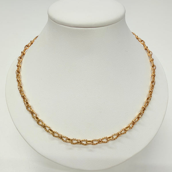 Collier Noeud Papillon en Or Jaune 18 K