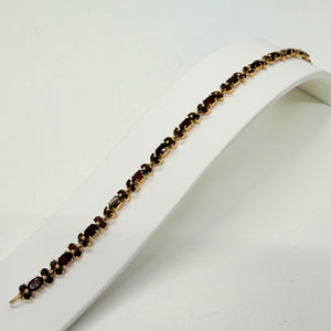 Bracelet Pierres en Or 18K avec Grenats