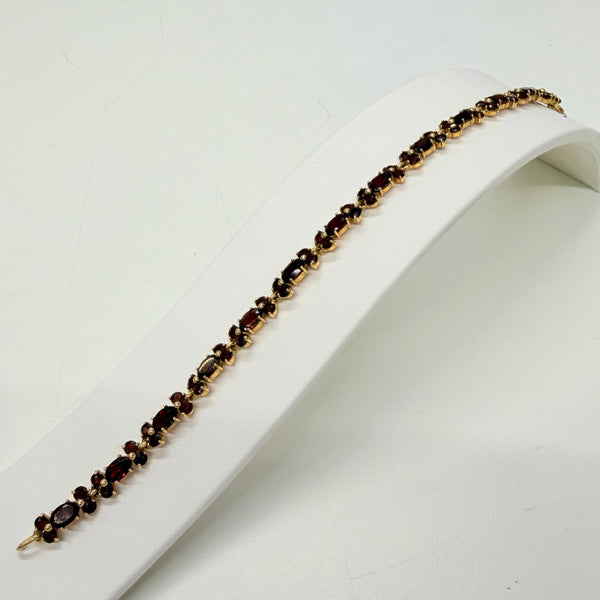 Bracelet Pierres en Or 18K avec Grenats