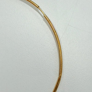 Boucles d'oreilles créoles en or jaune 18 K