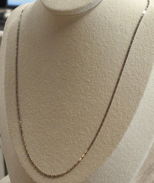 Collier en Or Blanc 18 K Maille Marine