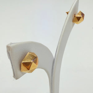 Boucles d'oreilles clou or jaune 18 K
