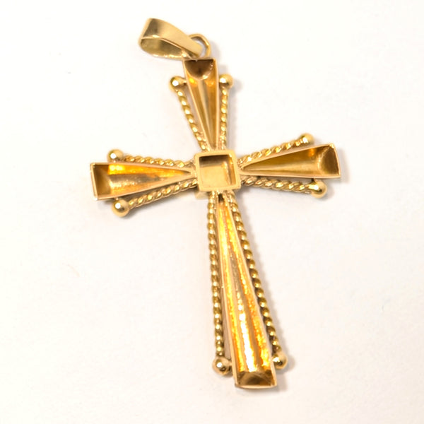 Pendentif Croix Or Jaune 18 Carats