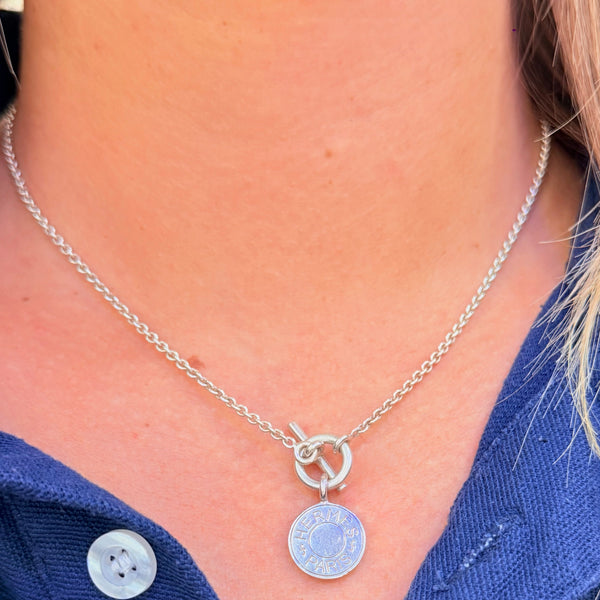 Collier en argent 925 Hermès Paris avec certificat d'authenticité