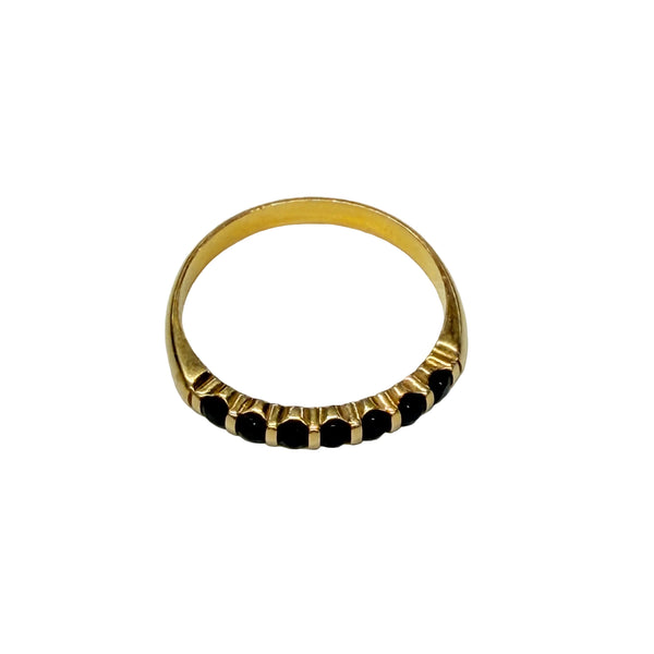 Bague en Onyx en Or Jaune 18k - Taille 56