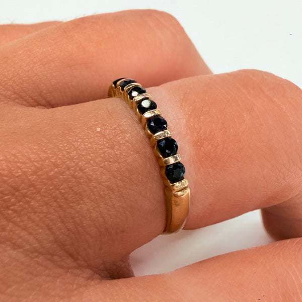 Bague en Onyx en Or Jaune 18k - Taille 56