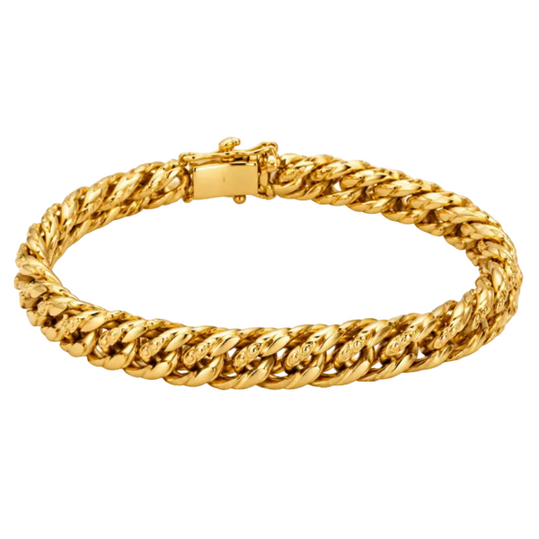 Bracelet Gourmette en Or Jaune 18K