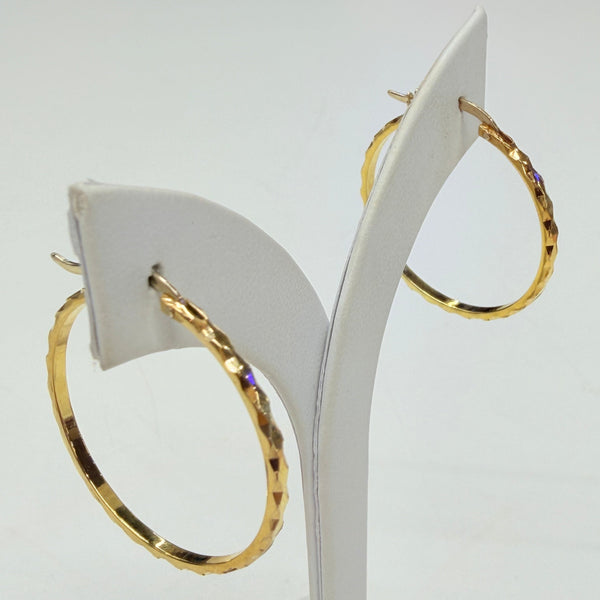 Créoles en Or Jaune 18 K